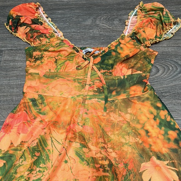 Floral UO Mini Dress - Picture 3 of 5